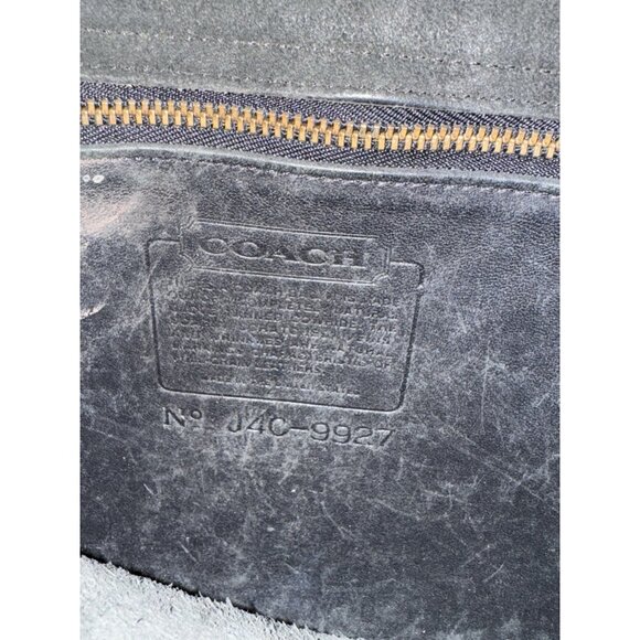 VTG 90s Y2K COACH WILLIS 9927 Black Bag Handbag Black Leather Satchel CLEAN - Picture 9 of 16